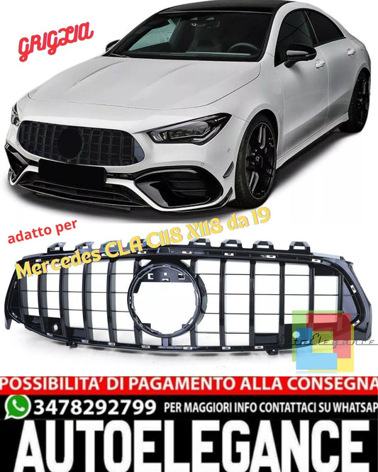 💎Glossy Black GRILLE suitable for Mercedes CLA C118 X118 2019+💎