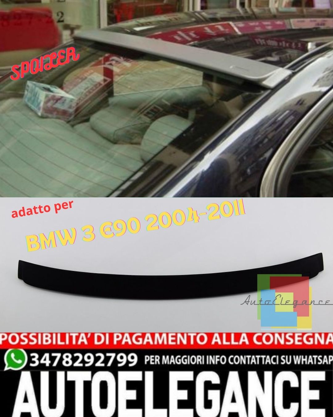 ✨SPOILER  COMPATIBILE PER BMW 3 E90 2004-2011 Sedan✨