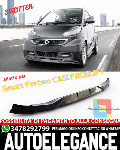 💎💎Splitter anteriore ADATTO PER  Brabus Smart Fortwo C451 Facelift💎💎
