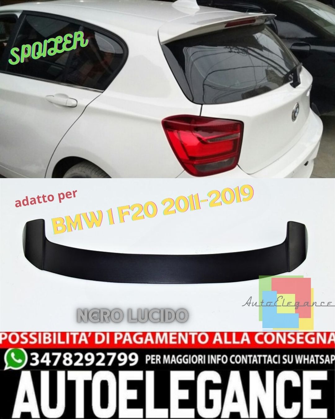 ✨ SPOILER SUITABLE FOR BMW 1 F20 2011-2019✨