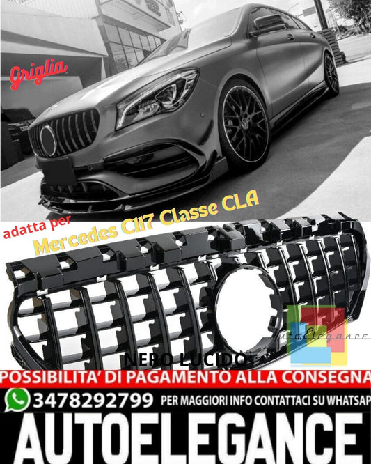 💎SPORT GRILLE FOR MERCEDES C117 CLA CLASS IN PANAMERICANA AMG LOOK💎