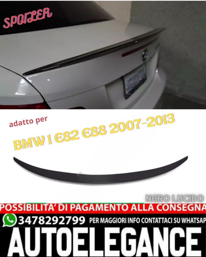 ✨ SPOILER NERO LUCIDO ADATTO PER BMW 1 E82 E88 2007-2011 Coupe Cabrio✨