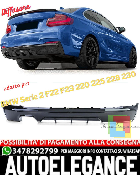 💎DIFFUSER Gloss Black suitable for BMW 2 Series F22 F23 220 225 228 230💎