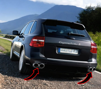🔥Punta di scarico ADATTO PER Porsche Cayenne 10-14🔥