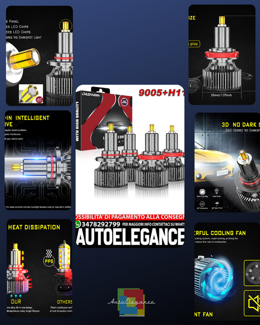 For Honda Accord 2008-2017 4x 6000k High/Low Beam Bulbs Kit 