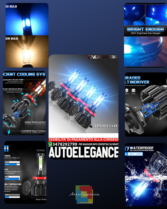 4Pcs H11 +H11 Ice Blue COB LED Headlight Bulbs Hi/Lo Beam For Nissan Altima 