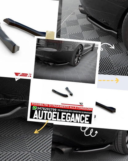 SPLITTER LATERALI POSTERIORI ADATTO PER AUDI S5 / A5 S-LINE COUPÉ / CABRIOLET 8T