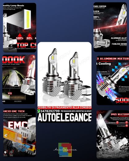 For Honda Civic2004-2015Sedan 4x LED Headlight Bulbs Low Beam Combo6000k 