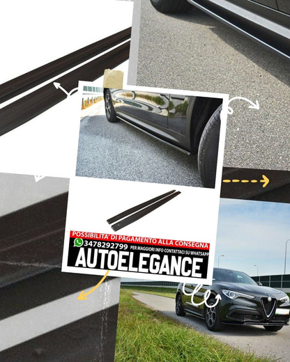MINIGONNE LATERALI ADATTE PER ALFA ROMEO STELVIO 2016 - 2020