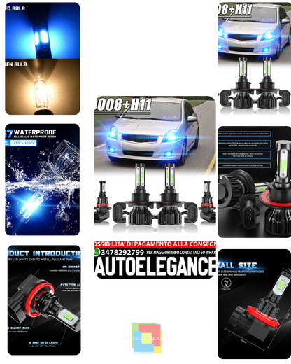 Per Pontiac Torrent 2006 2007 2008 2009 4x 8000K LED Faro Fendinebbia Lampadine