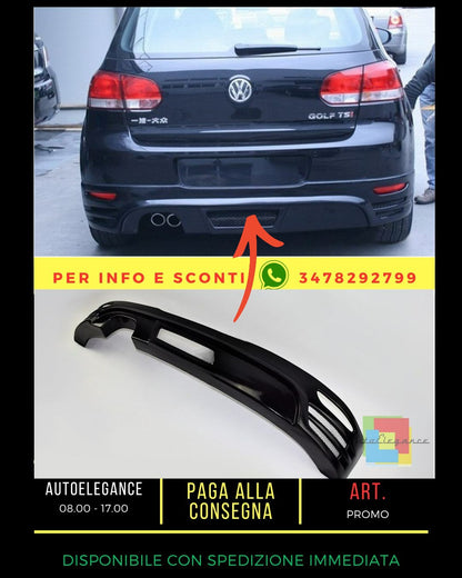 🔥 DIFFUSORE ADATTO PER VW Golf 6 2008-2015🔥