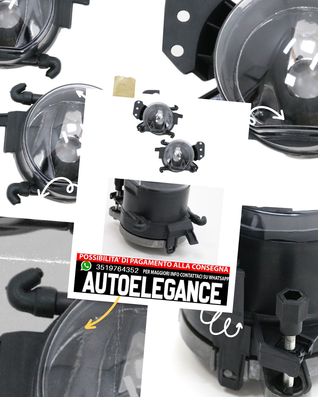 FARI Fendinebbia per BMW Serie 3 E90 E91 E92 E93 Serie 5 E60 E61