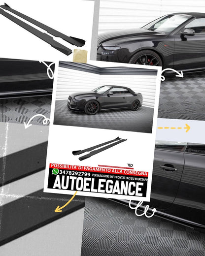 STREET PRO MINIGONNE LATERALI ADATTE PER AUDI A5 / A5 S-LINE / S5 COUPE / CABRIO 8T / 8T FACELIFT