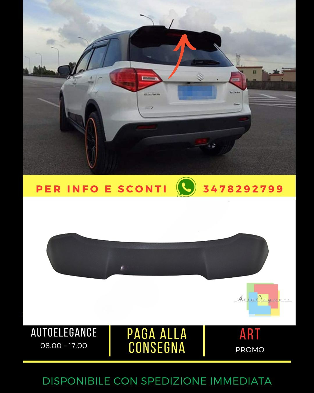 🔥SPOILER ADATTO PER Suzuki Vitara 2015+🔥
