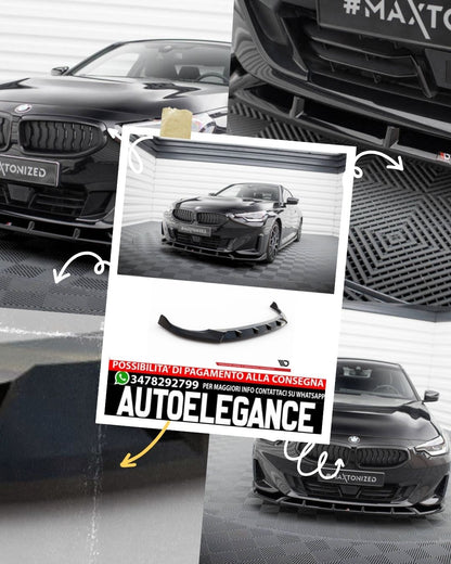 SPLITTER ANTERIORE V.2 COMPATIBILE PER BMW 2 COUPE G42  (2021 - )