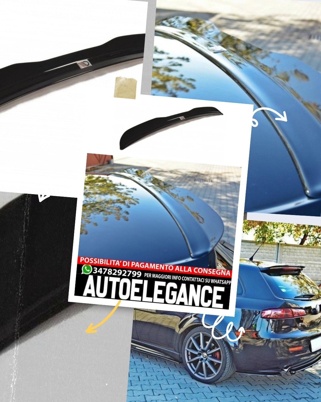 SPOILER CAP ADATTO PER ALFA ROMEO 159 SPORTWAGON (2005-2011)