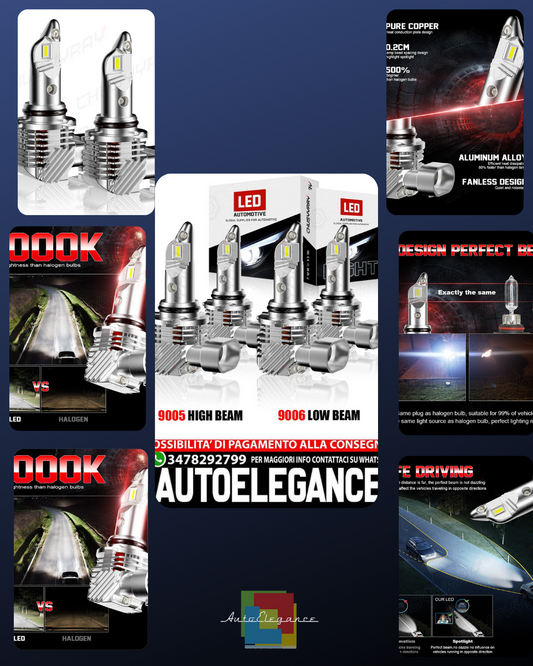 For Chevy Corvette C5 1997-2004 Combo 4X LED Low Beam Headlight Bulbs 6000K 