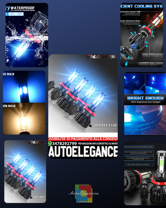 4Pc LED Headlight Hi/Lo Bulbs For Dodge Grand Caravan2011-2019 2012 2013 2016 