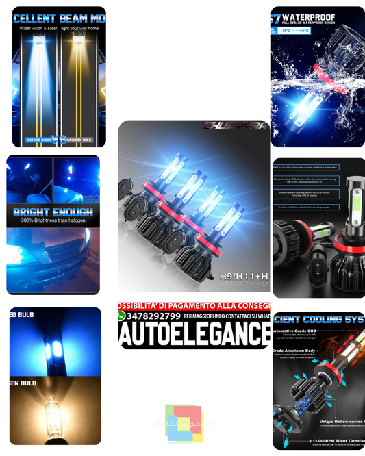 LED Headlight Bulbs Combination For Nissan Altima 2007-2018 High Beam Blue 4pcs 