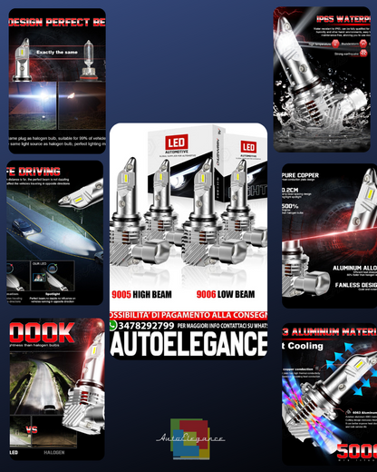 Per Eagle Talon 1992-1998 6000K Kit Fari Anteriori A LED Lampadine Abbaglianti