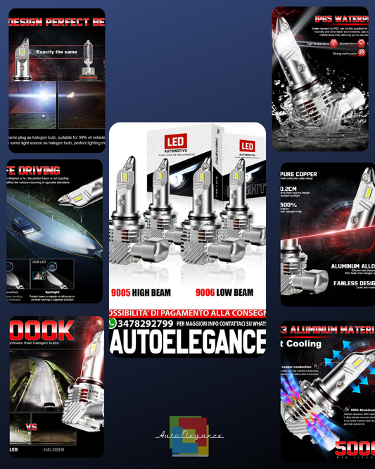 For Eagle Talon 1992-1998 6000K LED Headlight Kit High Beam Bulbs 