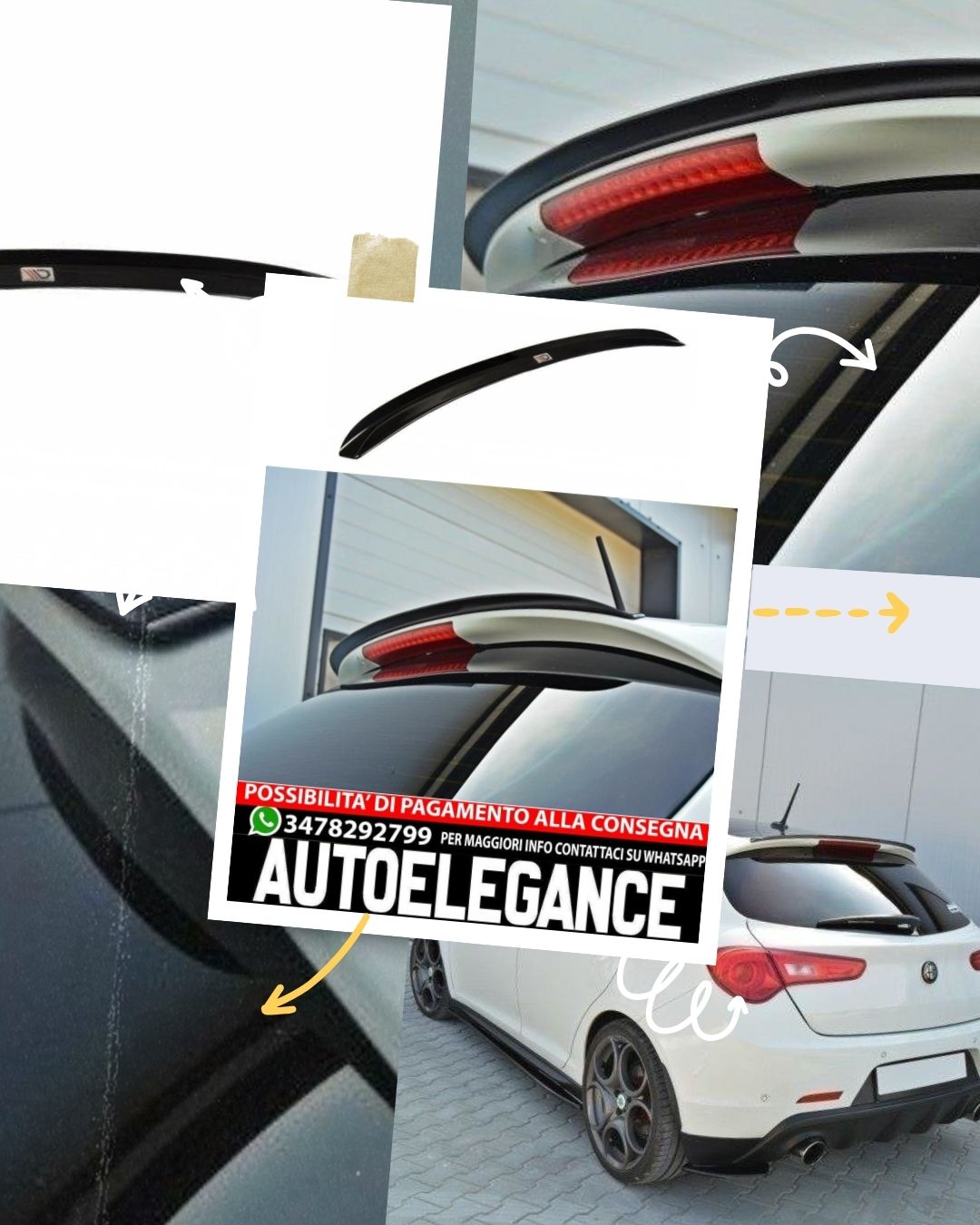 SPOILER CAP V.1 adatto per ALFA ROMEO GIULIETTA (2010- )