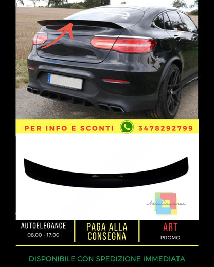 🔥GLOSSY BLACK SPOILER SUITABLE FOR Mercedes GLC C253 2016+ Coupe🔥