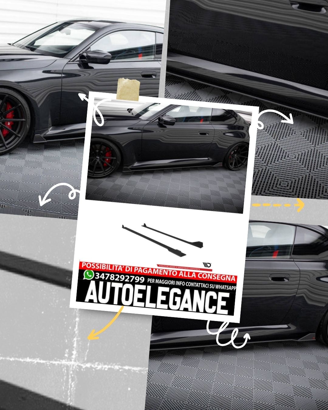 STREET PRO MINIGONNE LATERALI adatte per V.2 BMW M2 G87   (2023 - )