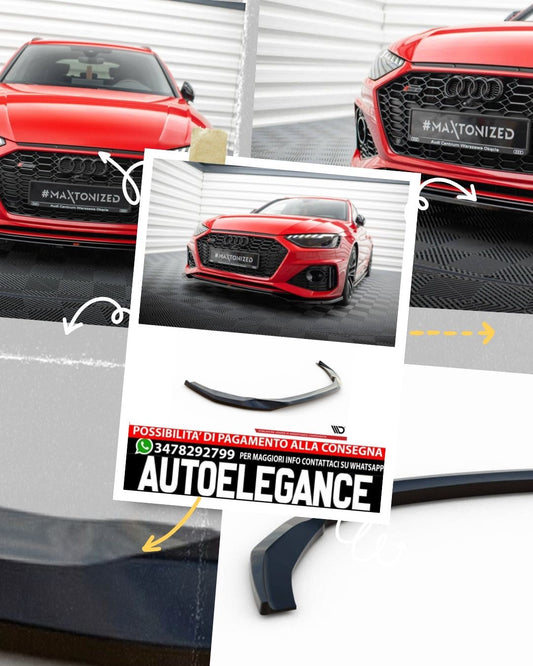 SPLITTER ANTERIORE adatto compatibile per V.1 AUDI RS4 B9 FACELIFT 2019-