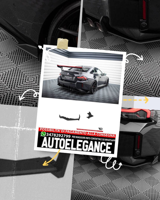 STREET PRO REAR SIDE SPLITTERS suitable for V.2 BMW M2 G87 ( 2023 - ) 