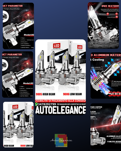 For Toyota Camry1992-1996 6000K LED Headlight High Beam Bulbs 4pcs 