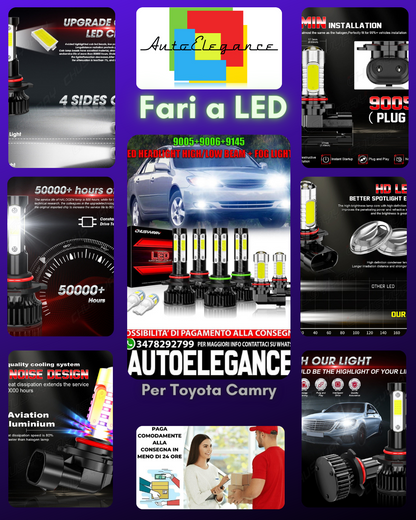 Para per Toyota Camry 2002 2003 2004 2005 2006 6x LED faro + luz antiniebla