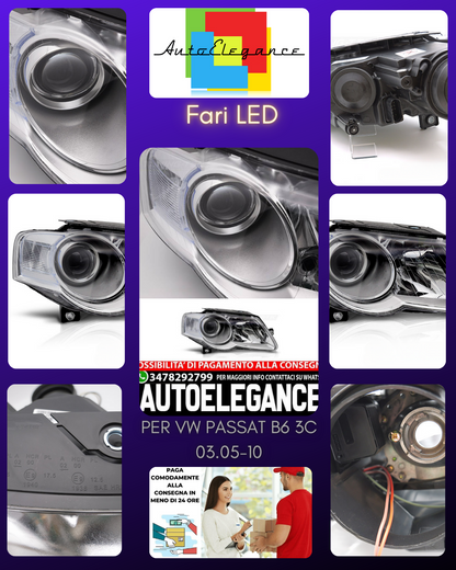 CHROME HEADLIGHTS RIGHT SIDE for VW PASSAT B6 3C 03.05-10 