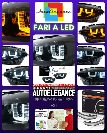 Fari Osram LEDriving Full LED adatti per BMW Serie 1 F20 F21 (06.2011-03.2015)