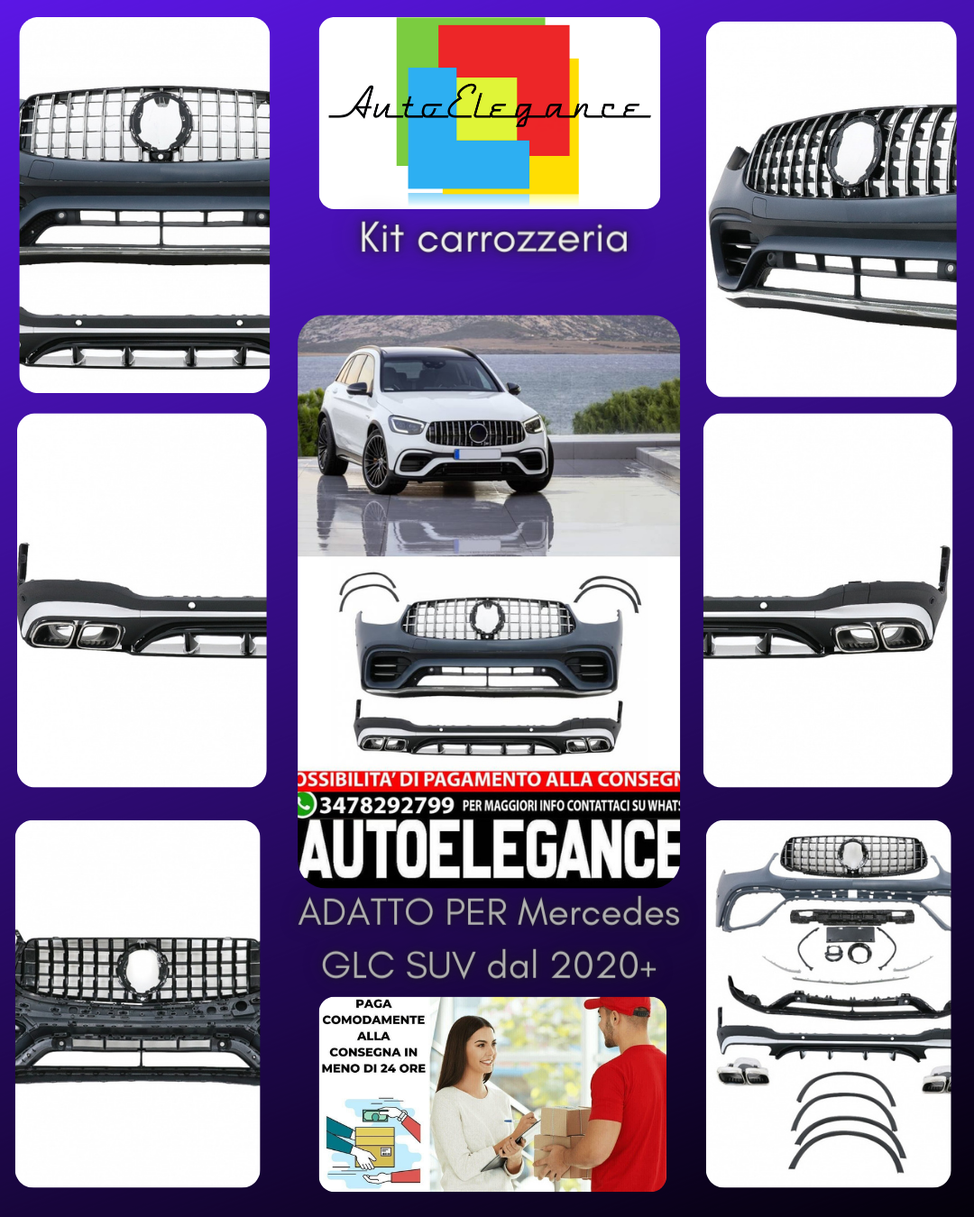 Body kit suitable for Mercedes GLC SUV Facelift X253 (2020 onwards) 