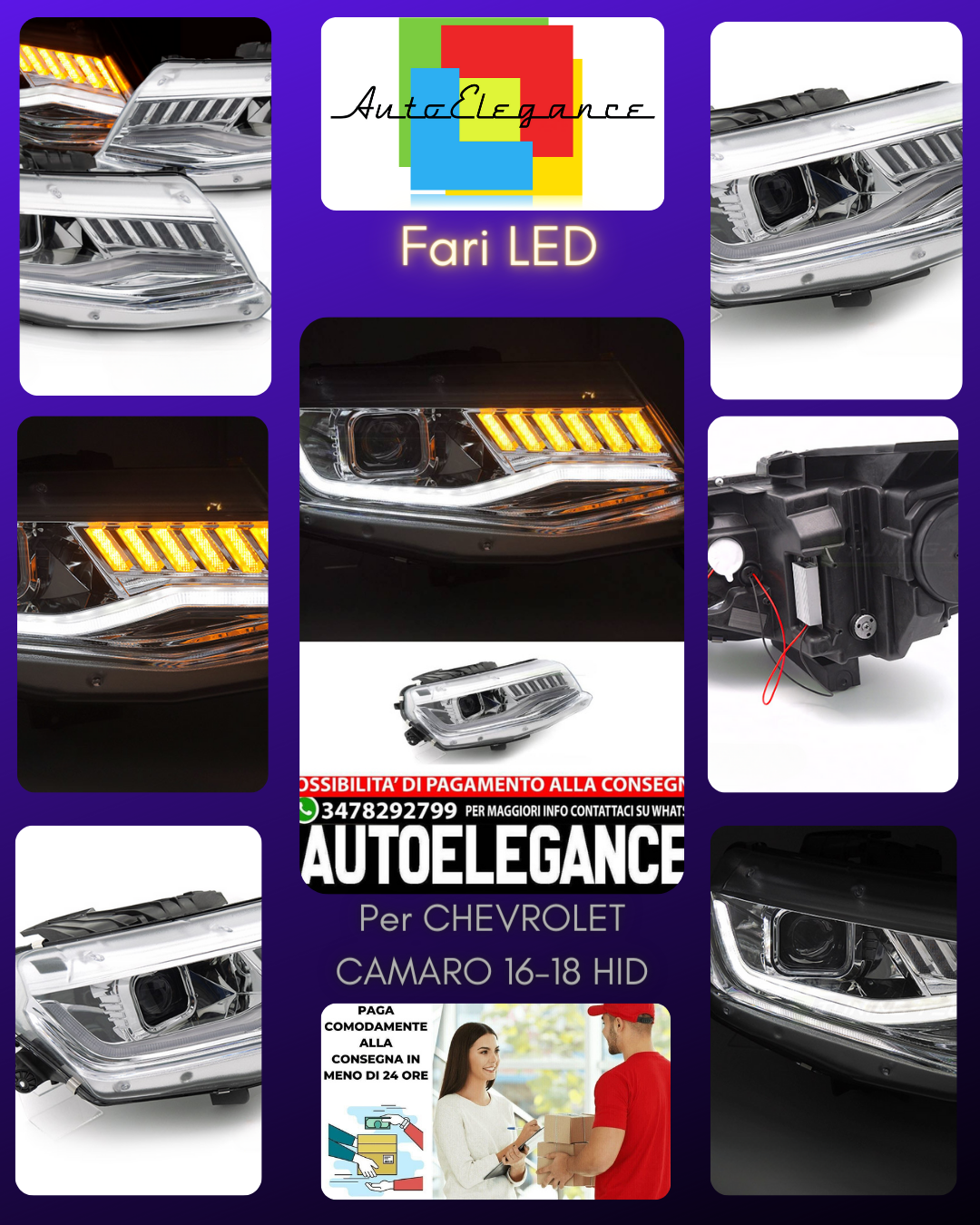 CHEVROLET CAMARO 16-18 HID SEQ CHROME 