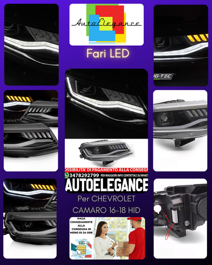 CHEVROLET CAMARO 16-18 HID SEQ BLACK