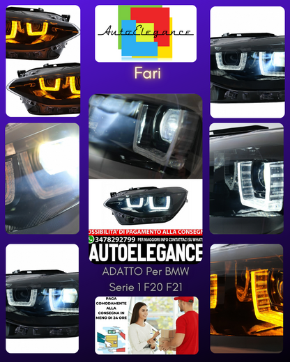 Fari Osram LEDriving Full LED adatti per BMW Serie 1 F20 F21 (06.2011-03.2015)