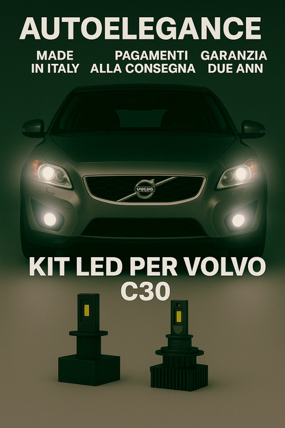 ❤️KIT LED D3S 6000K BIANCO GHIACCIO ANABBAGLIANTI PER VOLVO C30❤️