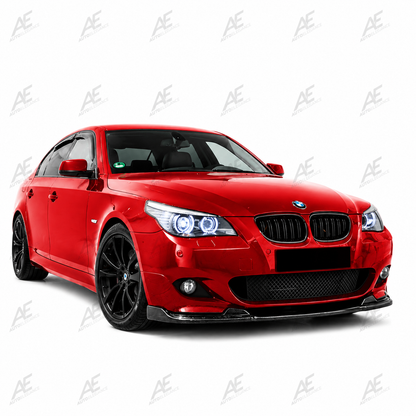 💕ART.9937 SPLITTER BMW 5 E60 2003+ SOLO PER PARAURTI MTECH NERO LUCIDO💕