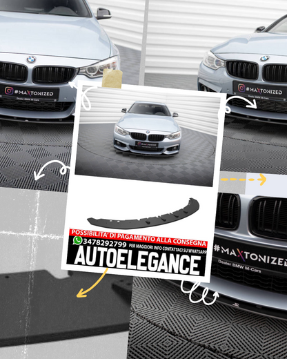 SPLITTER ANTERIORE STREET PRO compatibile per BMW 4 COUPE M-PACK F32  (2013-2020)