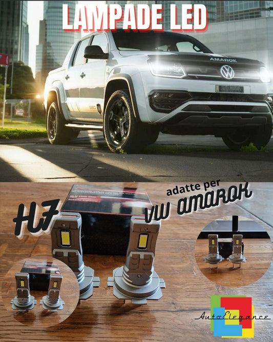 H7 LED KIT FOR VOLKSWAGEN VW AMAROK 6000K WHITE 6000 LUMEN CANBUS LOW BEAM