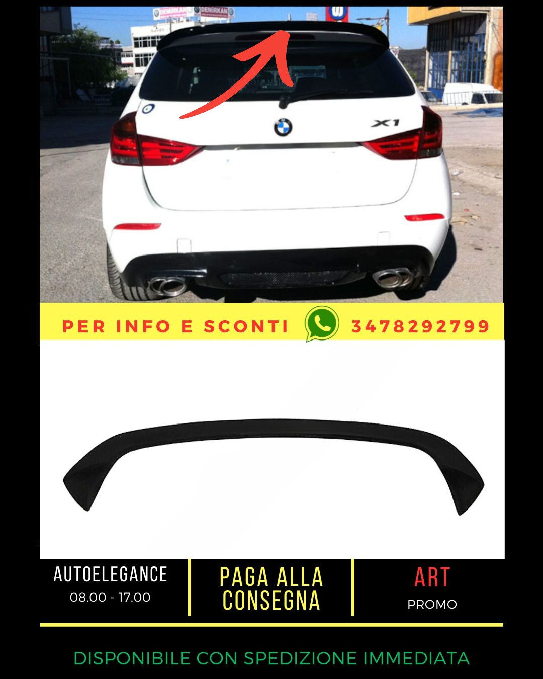 ✨COMPATIBLE SPOILER for BMW X1 E84 2009-2016✨