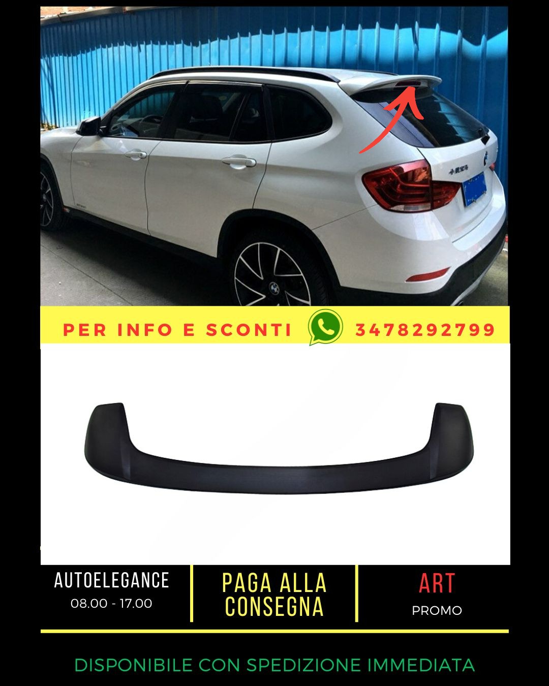 ✨COMPATIBLE SPOILER for BMW X1 E84 2009-2015✨