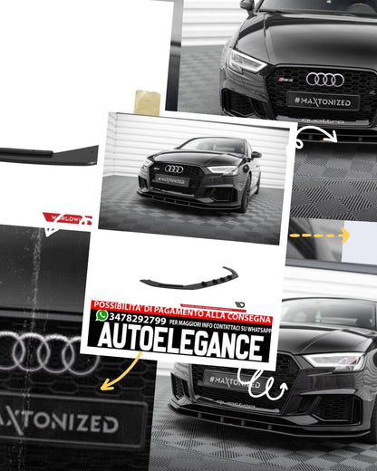 STREET PRO SPLITTER ANTERIORE adatto per AUDI RS3 BERLINA 8V FACELIFT