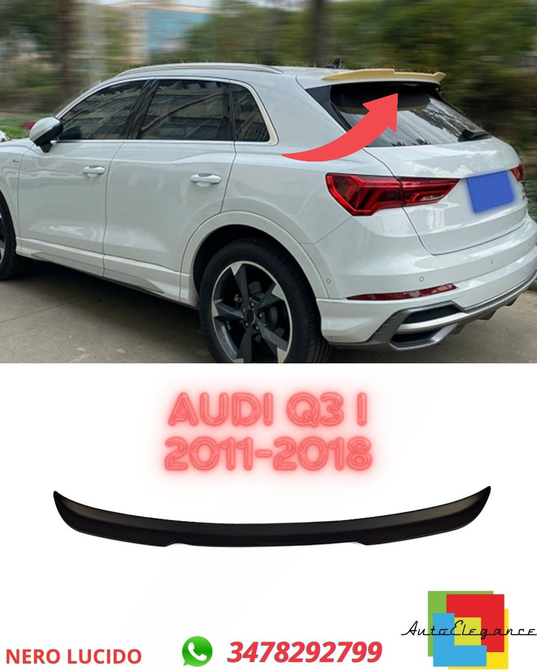 ✨SPOILER ADATTO PER Audi Q3 I 2011-2018✨