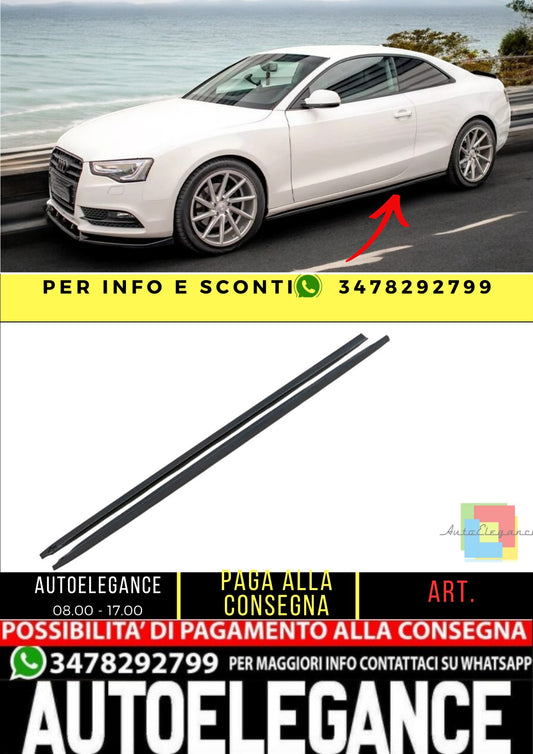 ✨MINIGONNE LATERALI V2 ADATTE PER Audi A5/A5 S-Line/S5 Coupe 8T ABS✨