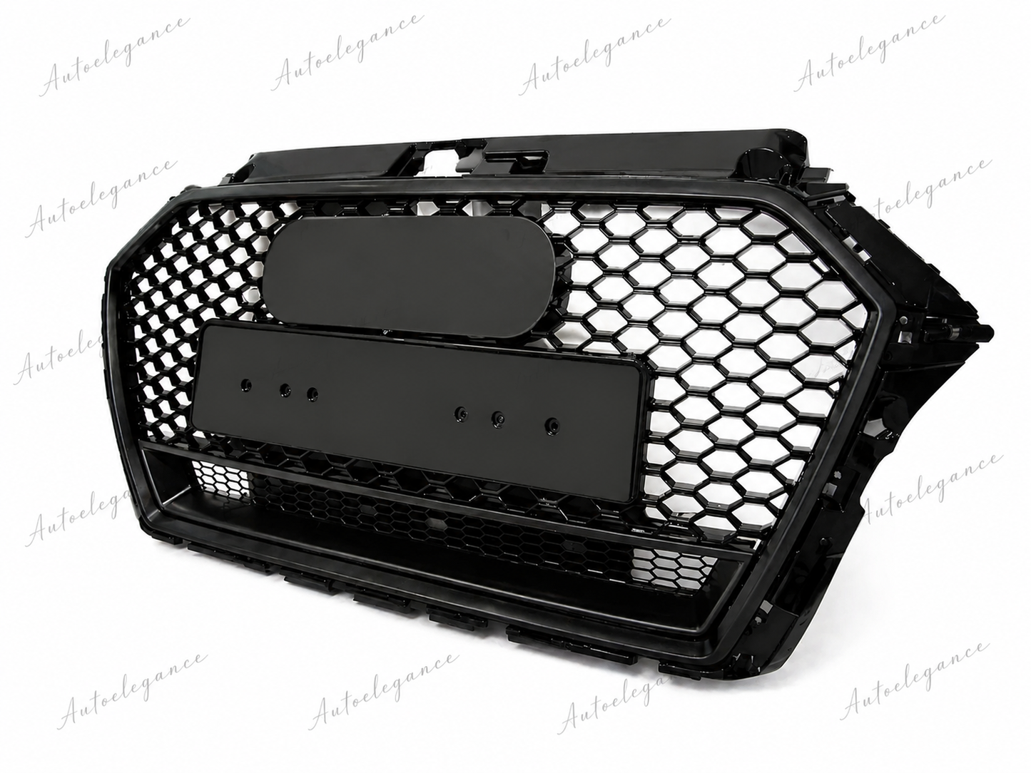 🔥ART.1939 GRIGLIA PER AUDI A3 8V 2016-2020 LOOK RS3 QUATTRO NERO LUCIDO🔥