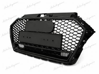 🔥ART.1939 GRIGLIA PER AUDI A3 8V 2016-2020 LOOK RS3 QUATTRO NERO LUCIDO🔥