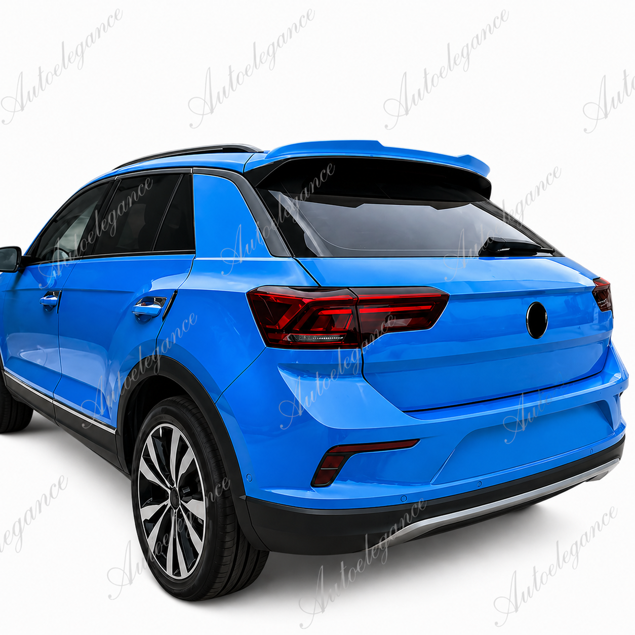 🔥ART.9732 SPOILER POSTERIORE PER TETTO  VW T-ROC IN ABS NERO LUCIDO / 2017+🔥